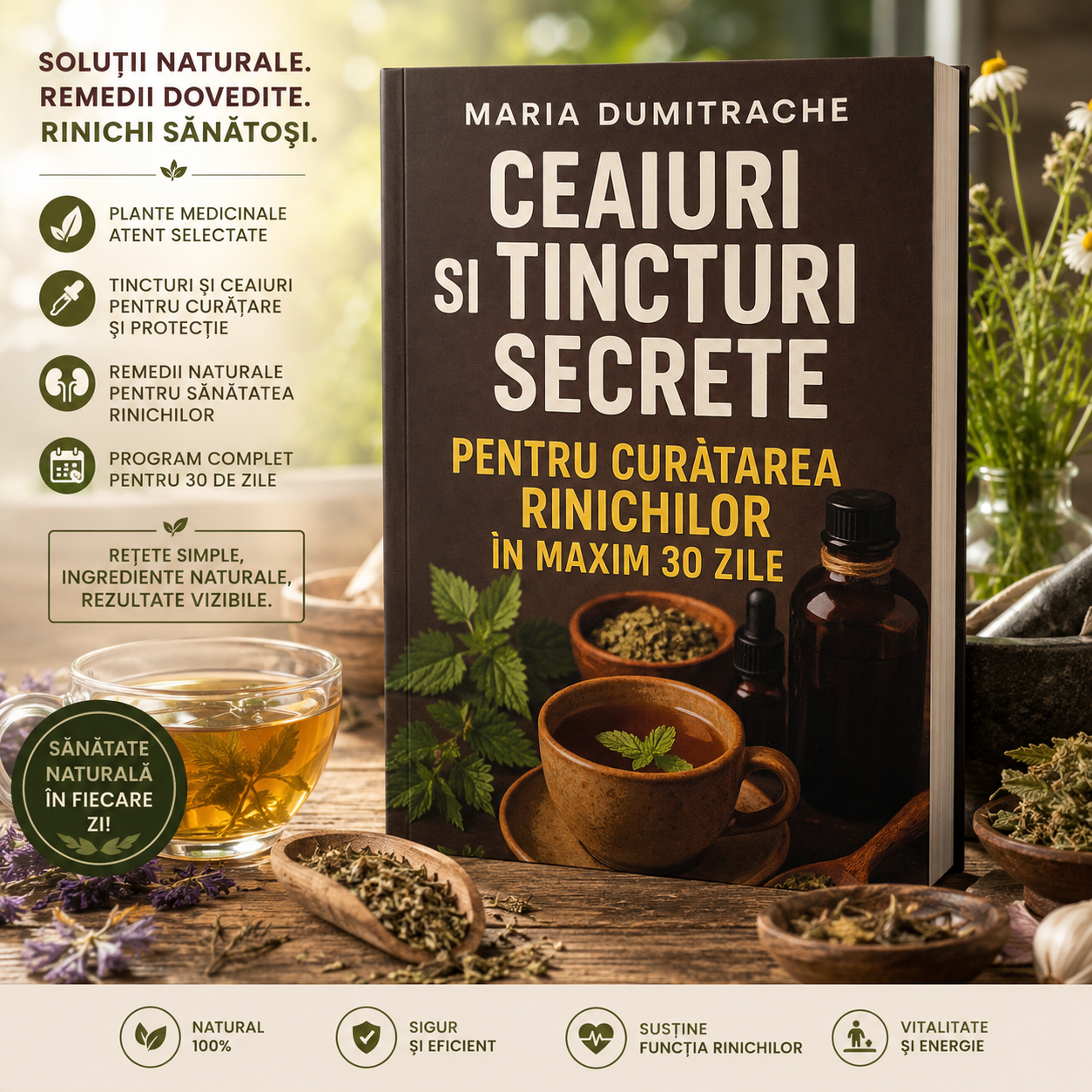 Ceaiuri si tincturi secrete pentru curatarea rinichilor in 30 zile.